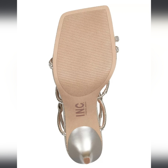 INC International Concepts Arti Strappy Dress Sandals Champagne 9.5 - Picture 5 of 8
